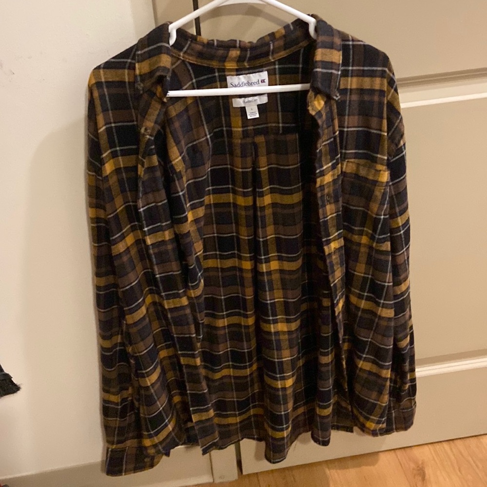 Saddlebred flannel yellow and black
